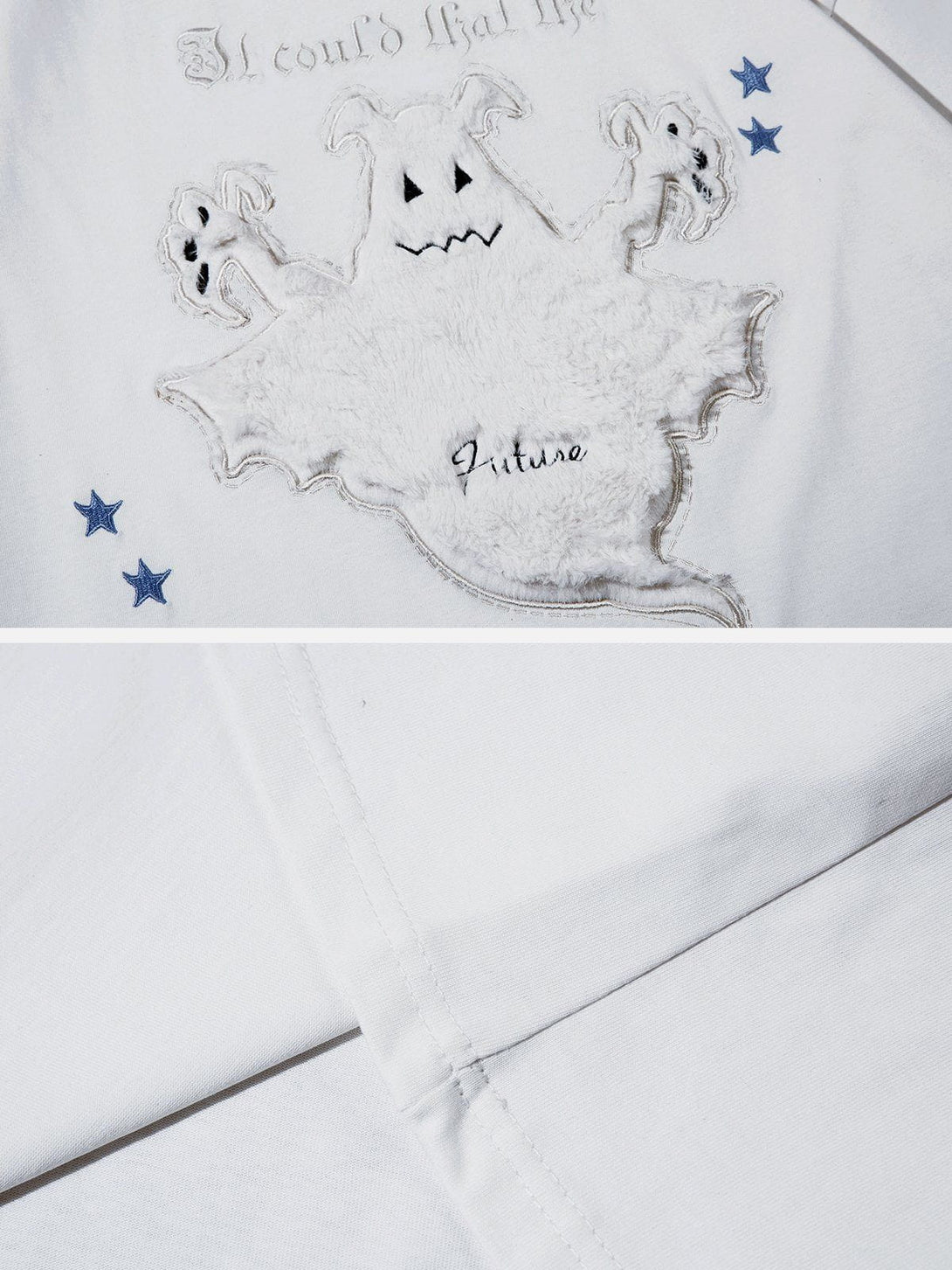 AlanBalen® - Towel Embroidery Ghost Print Tee AlanBalen