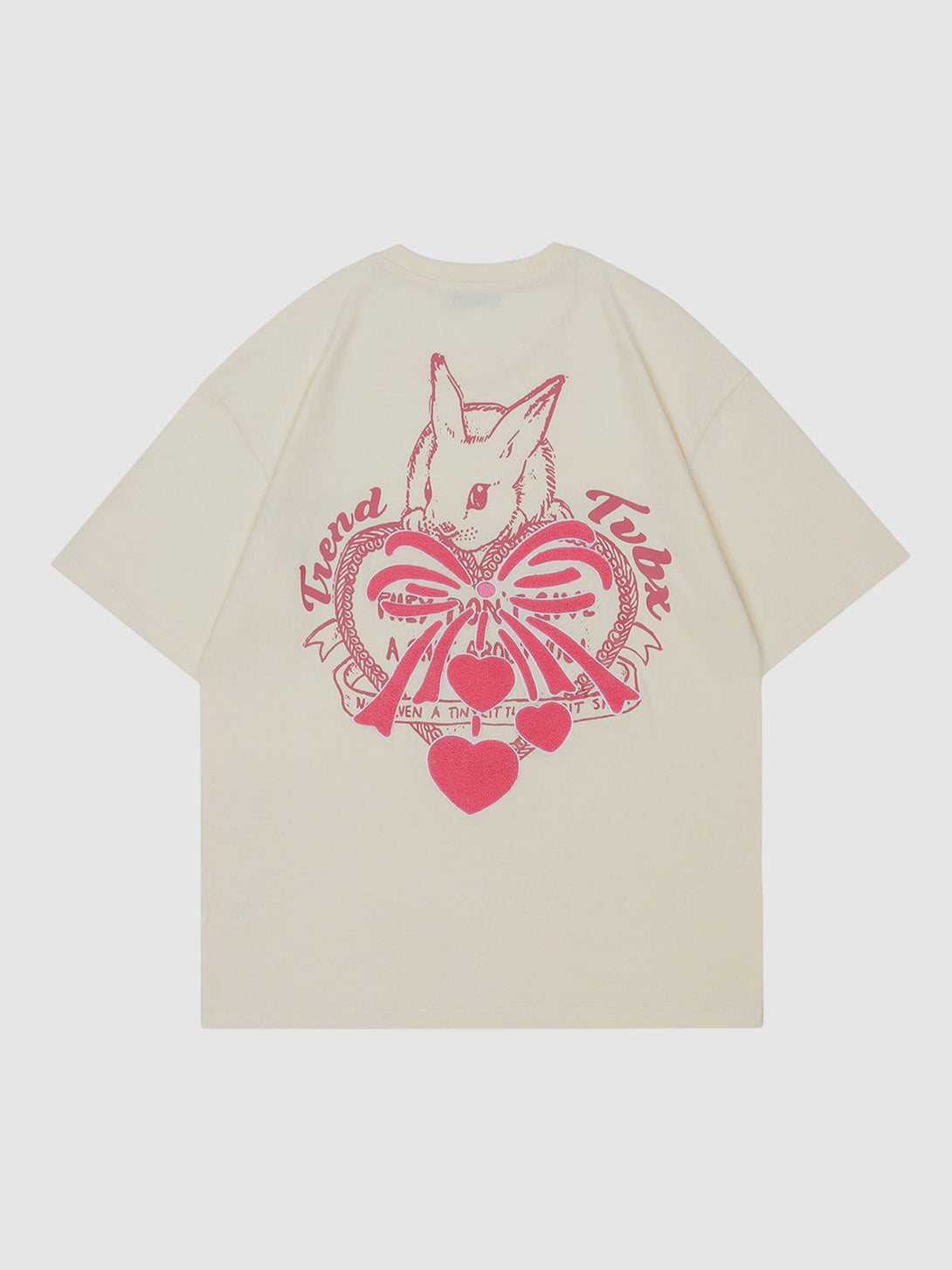 AlanBalen® - Towel Embroidery Heart-shaped Print Tee AlanBalen