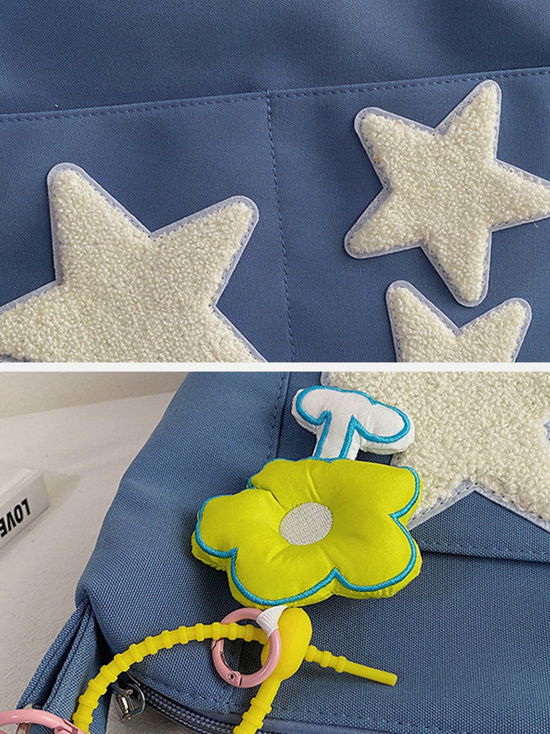 AlanBalen® - Towel Embroidery Star Shoulder Bag AlanBalen