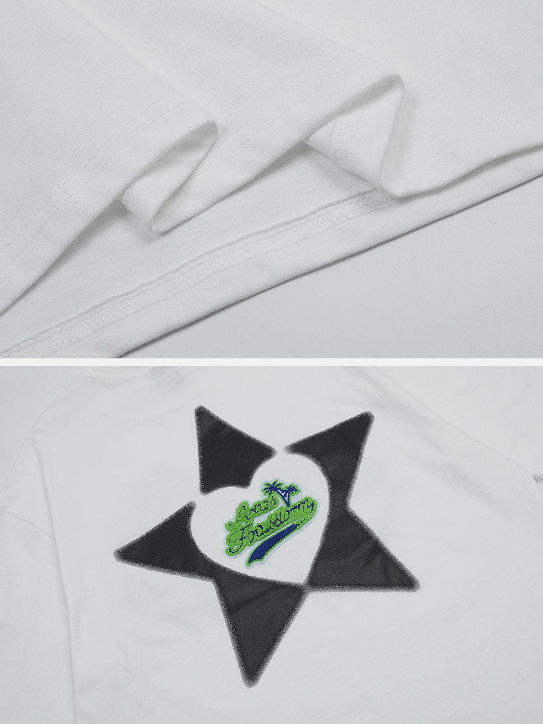 AlanBalen® - Towel Embroidery Star Tee AlanBalen