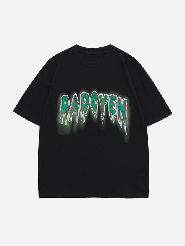 AlanBalen® - Towel embroidery Letter Tee AlanBalen