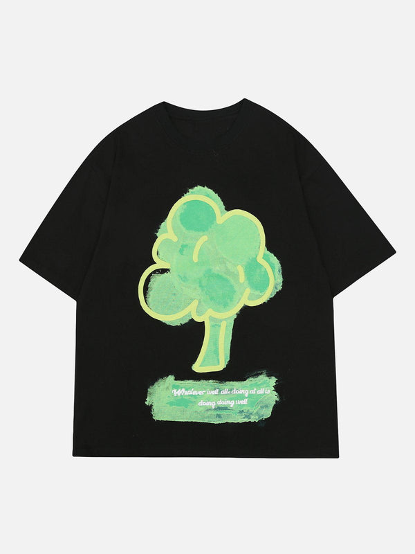 AlanBalen® - Tree Graphic Print Tee AlanBalen