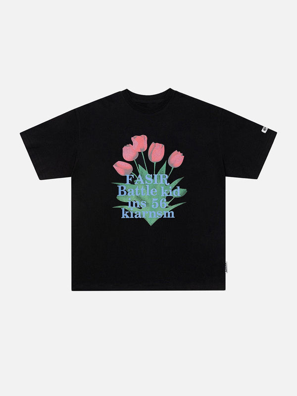 AlanBalen® - Tulip Bouquet Print Tee AlanBalen