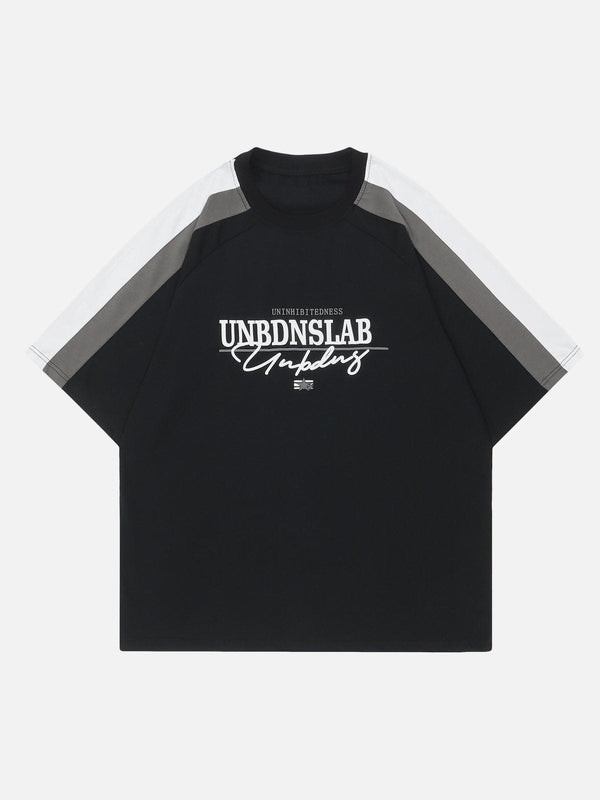 AlanBalen® - UNBDNSLAB Printed Stitching Tee AlanBalen