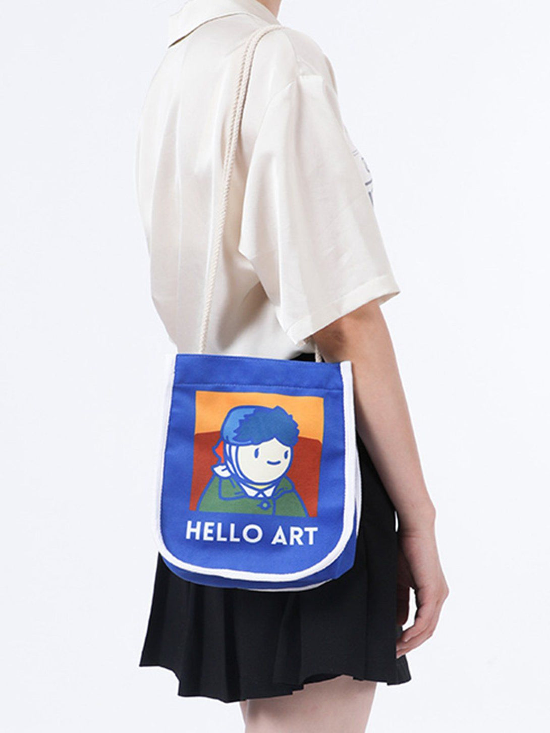 AlanBalen® - Van Gogh Cartoon Printed Crossbody Bag AlanBalen