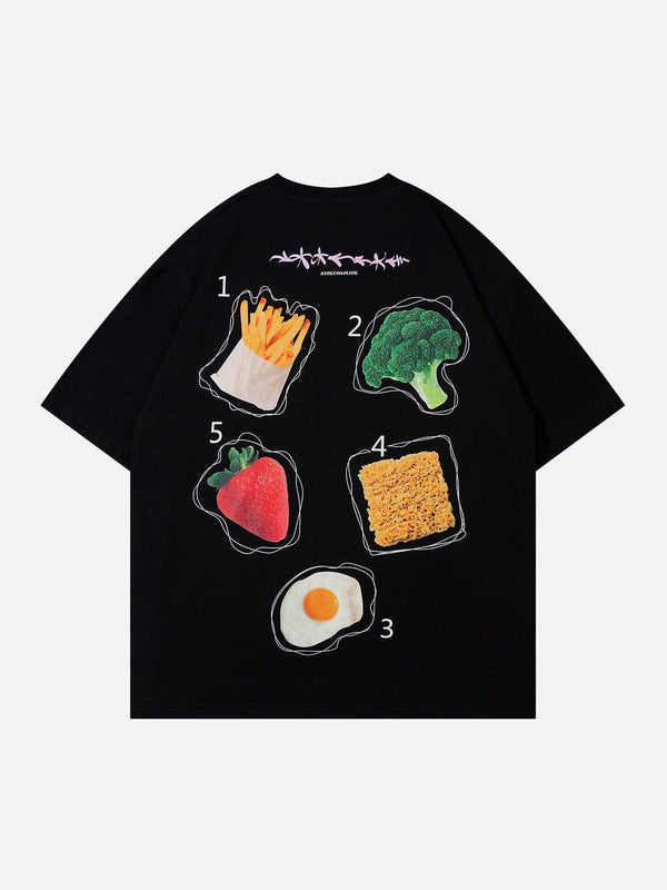 AlanBalen® - Vegetable Fruit Print Tee AlanBalen