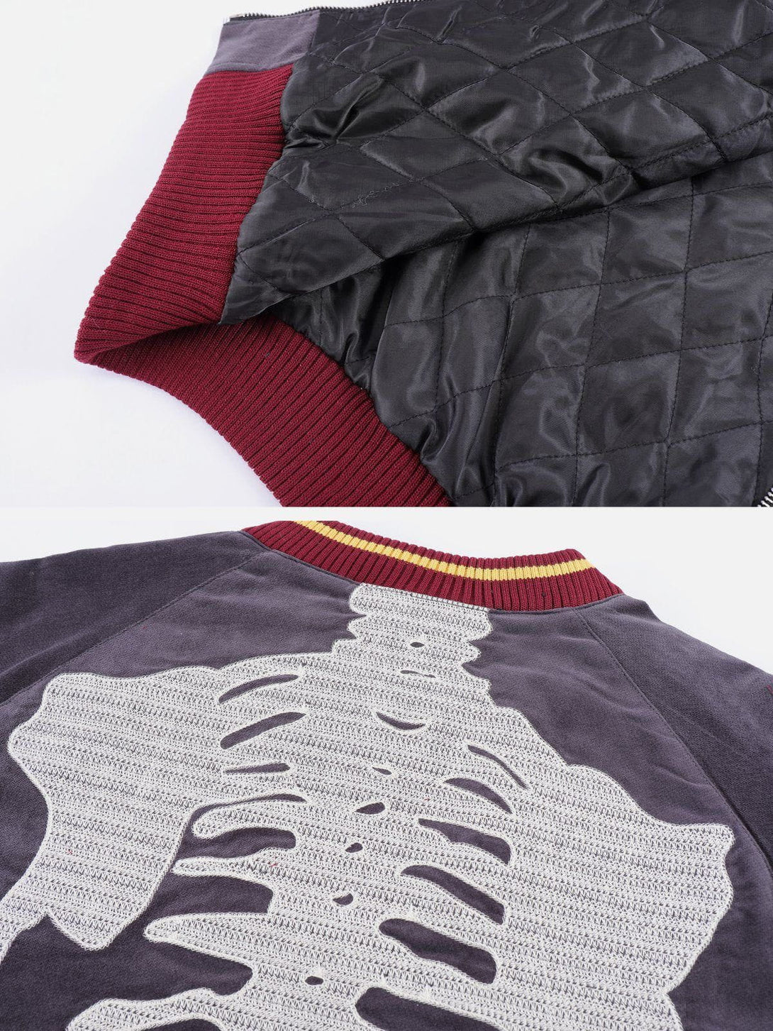 AlanBalen® - Velvet Skeleton Graphic Jacket AlanBalen