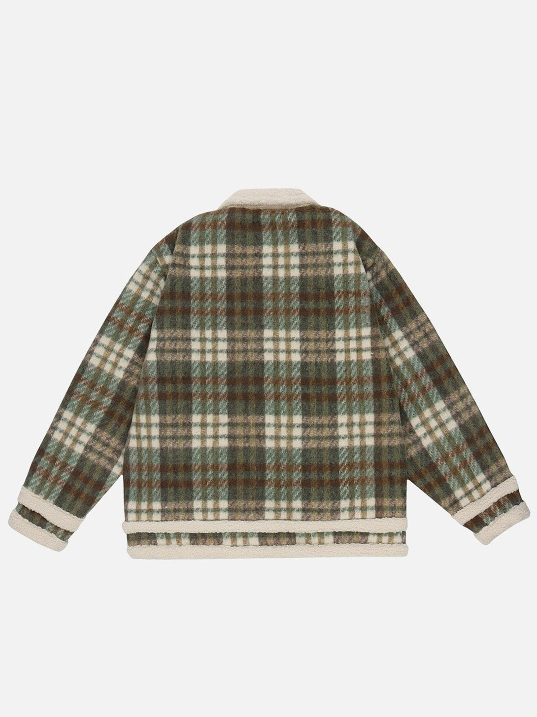 AlanBalen® - Vintage Check Sherpa Coat AlanBalen