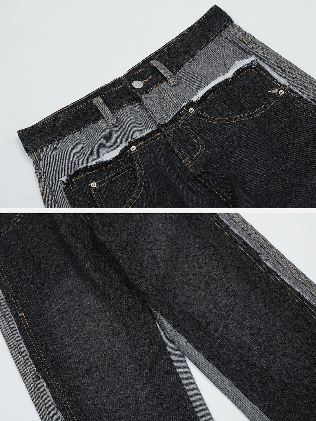 AlanBalen® - Vintage Fake Two Piece Jeans AlanBalen