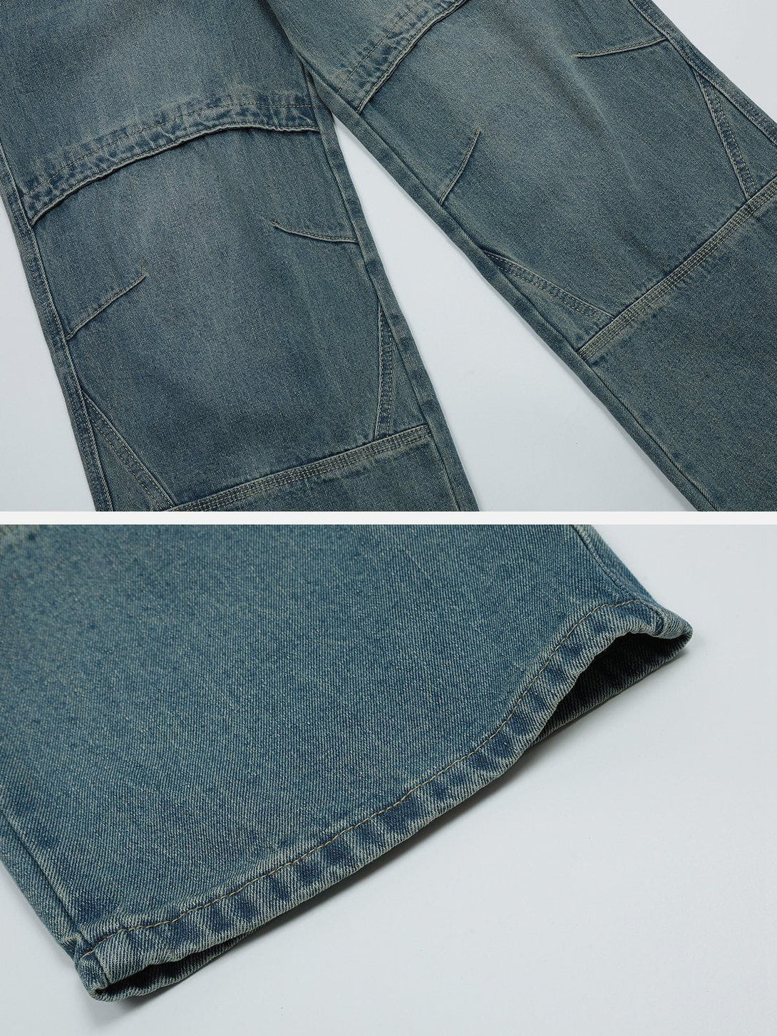 AlanBalen® - Vintage Folded Jeans AlanBalen