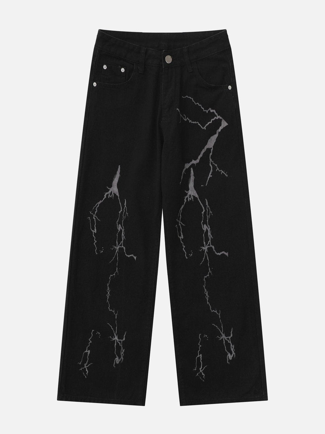 AlanBalen® - Vintage Lightning Print Jeans AlanBalen