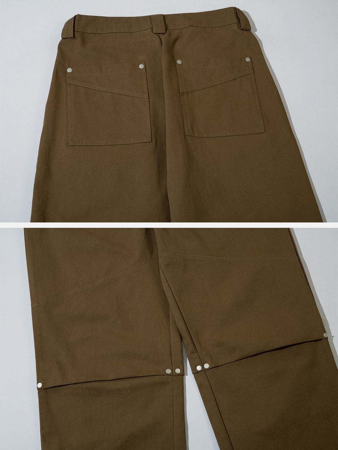 AlanBalen® - Vintage Patchwork Zipper Design Pants AlanBalen