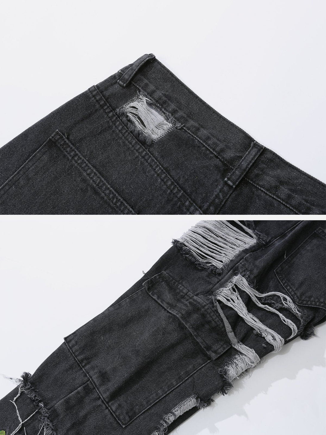 AlanBalen® - Vintage Raw Ripped Jeans AlanBalen