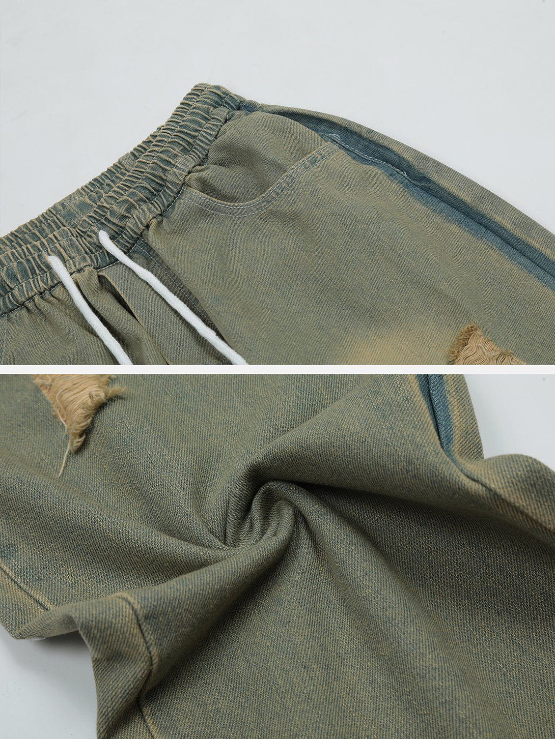 AlanBalen® - Vintage Washed Ripped Jeans AlanBalen