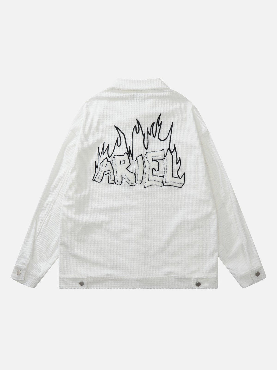 AlanBalen® - Waffle Flocked Letter Jacket AlanBalen