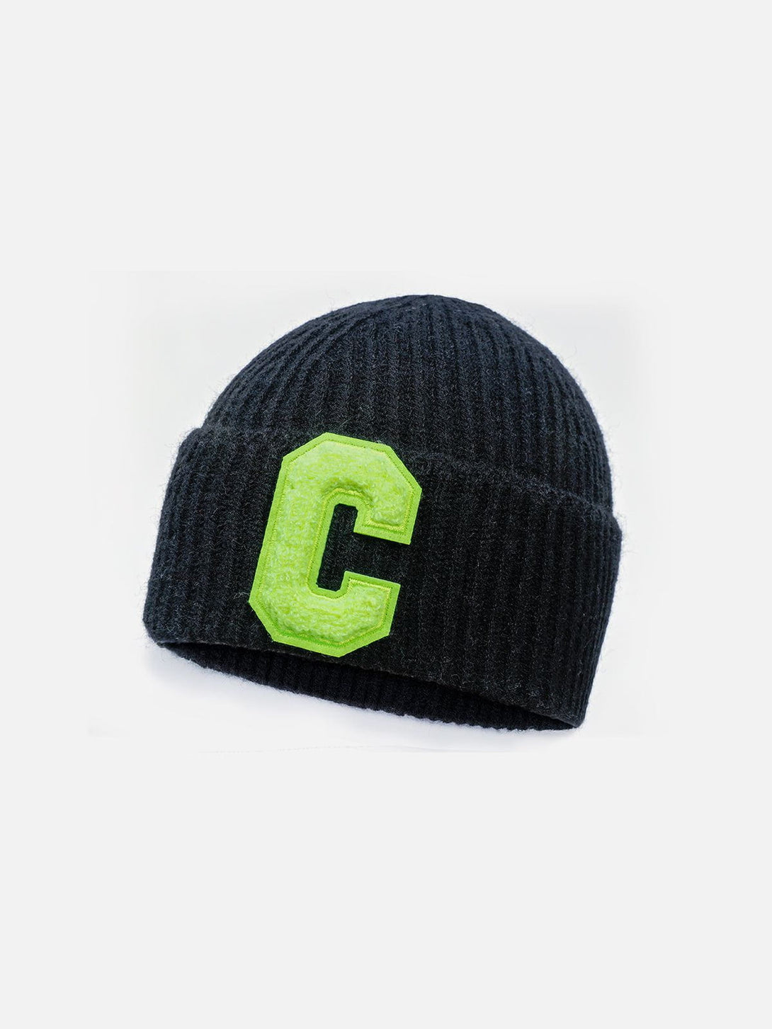 AlanBalen® - Warm Curled "C" Letter Knitted Hat AlanBalen