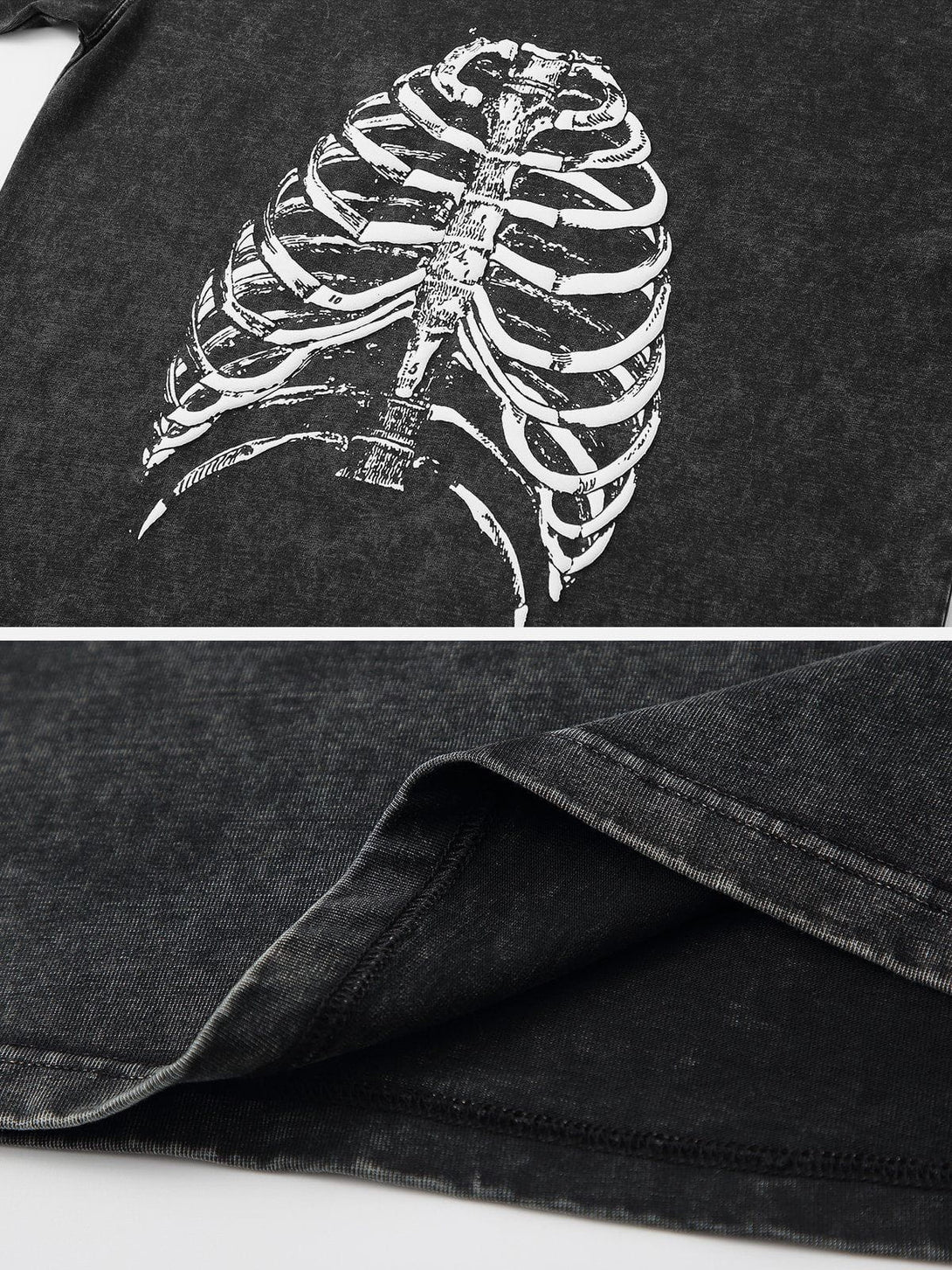 AlanBalen® - Washed Body Skeleton Print Tee AlanBalen