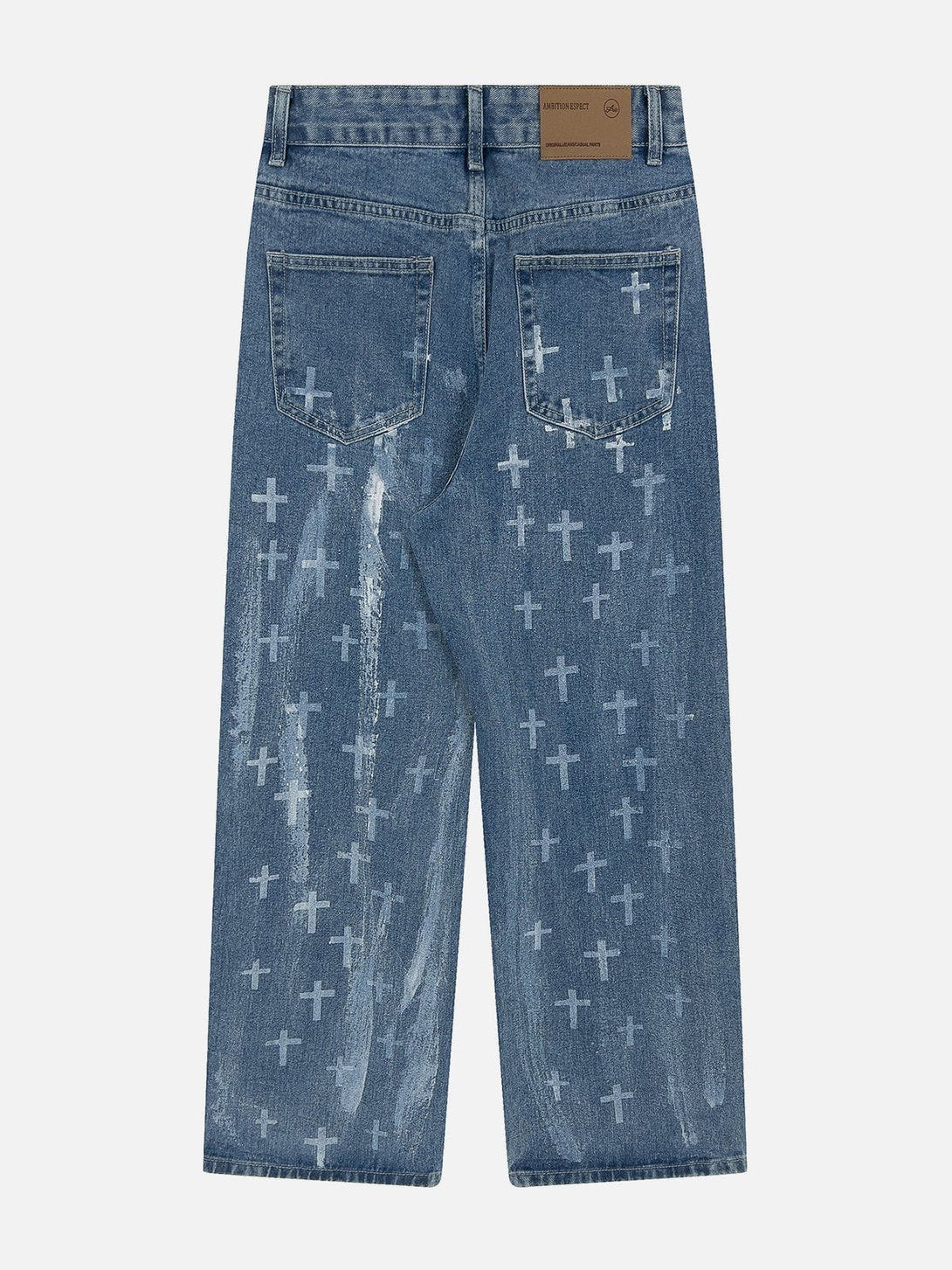 AlanBalen® - Washed Crosses Jeans AlanBalen