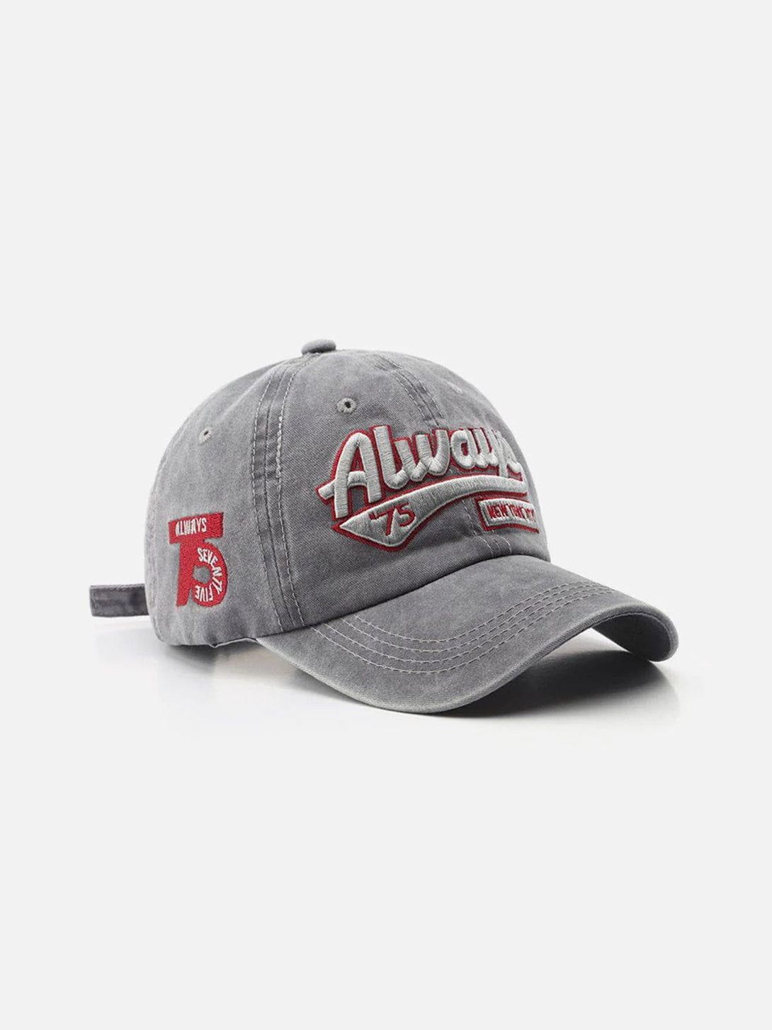 AlanBalen® - Washed Embroidered Letter Baseball Cap AlanBalen