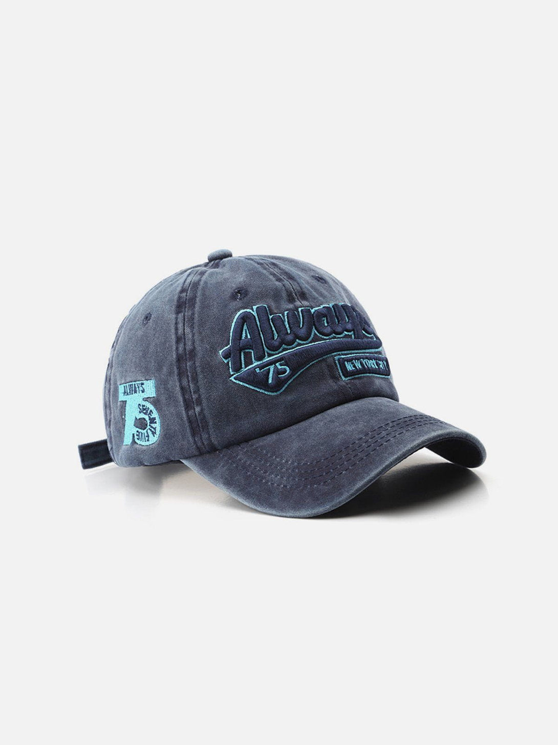 AlanBalen® - Washed Embroidered Letter Baseball Cap AlanBalen