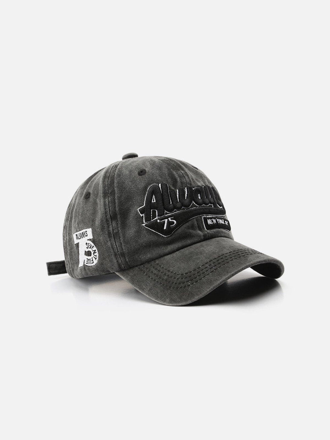 AlanBalen® - Washed Embroidered Letter Baseball Cap AlanBalen