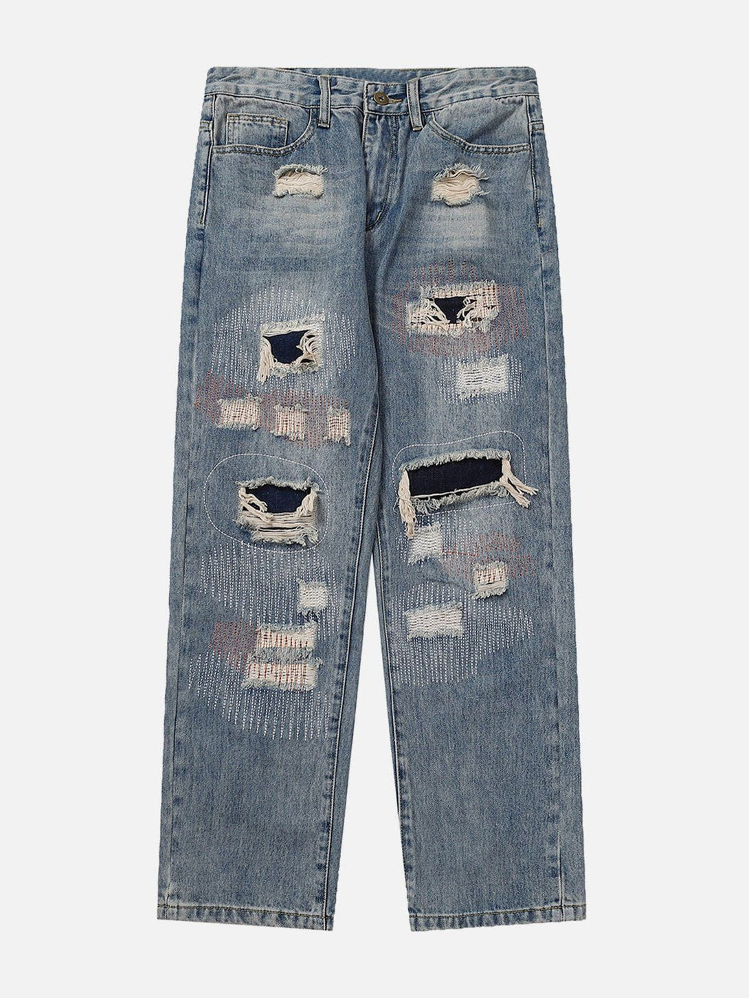 AlanBalen® - Washed Hole Jeans AlanBalen