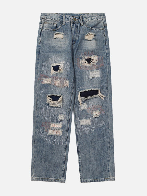 AlanBalen® - Washed Hole Jeans AlanBalen