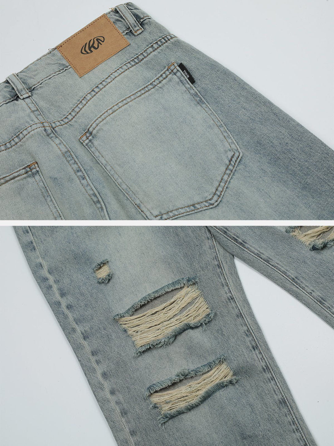 AlanBalen® - Washed Holes Jeans AlanBalen