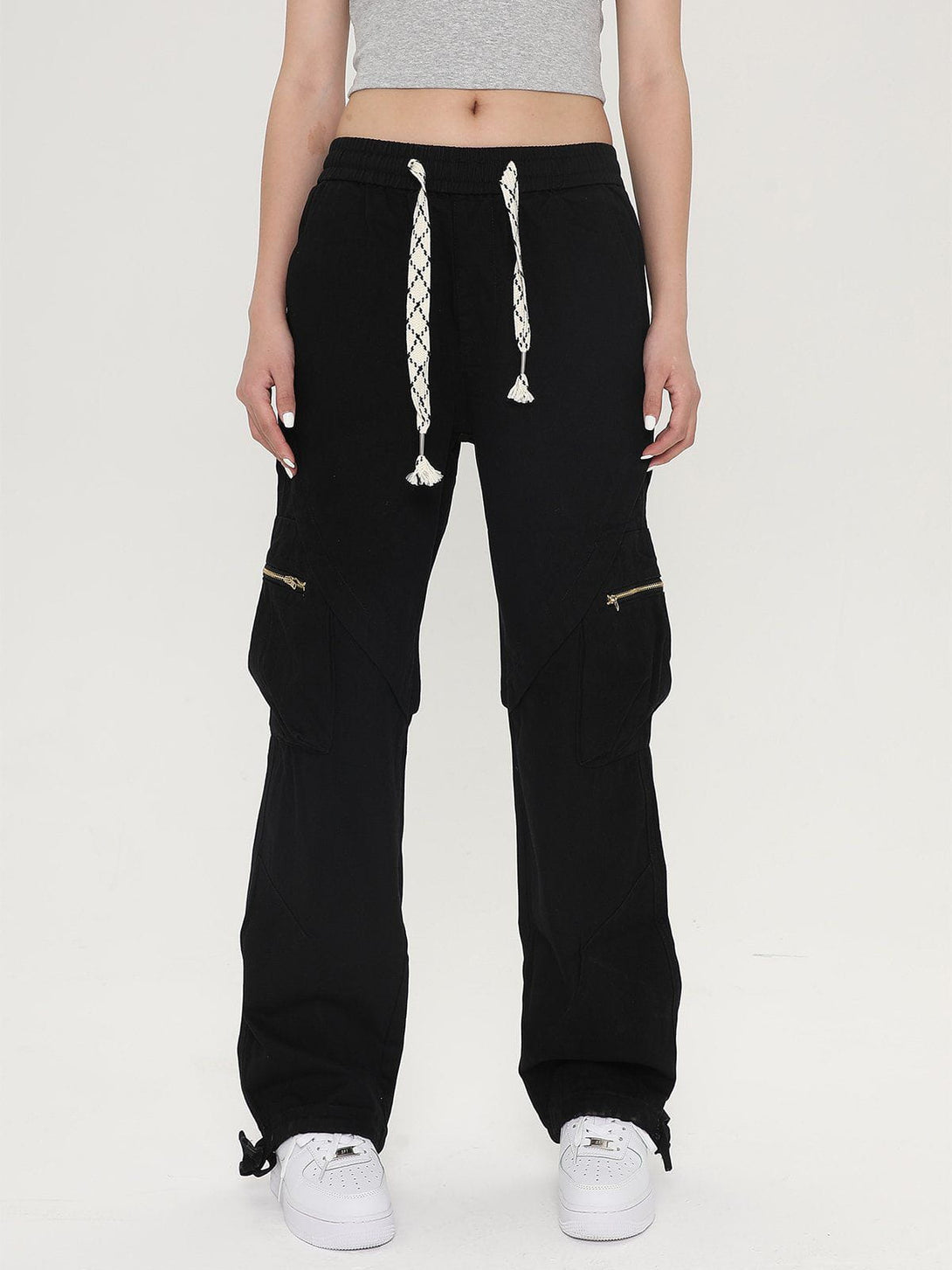 AlanBalen® - Washed Minimalist Multi-Pocket Cargo Pants AlanBalen