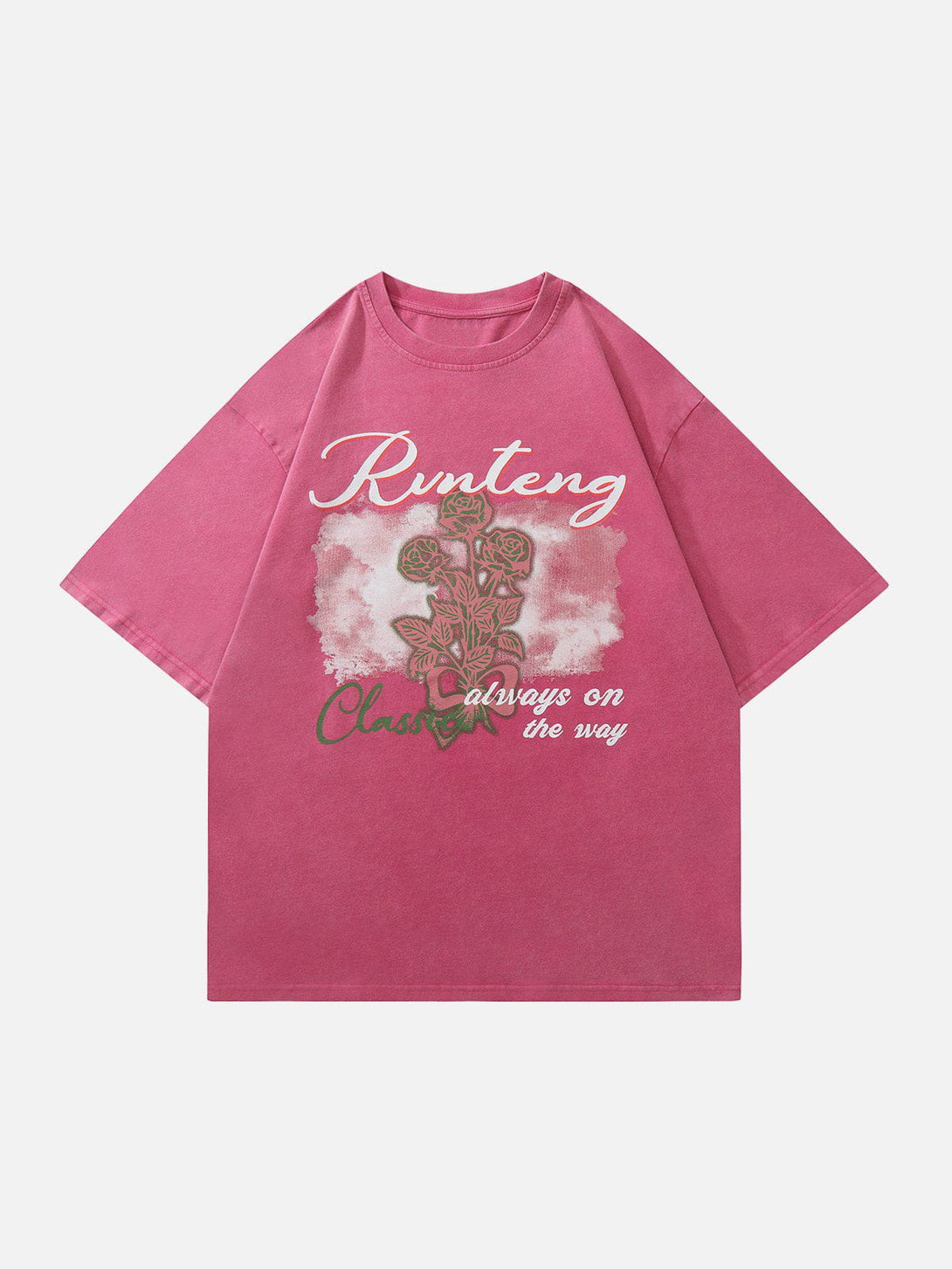 AlanBalen® - Washed Rose Print Tee AlanBalen