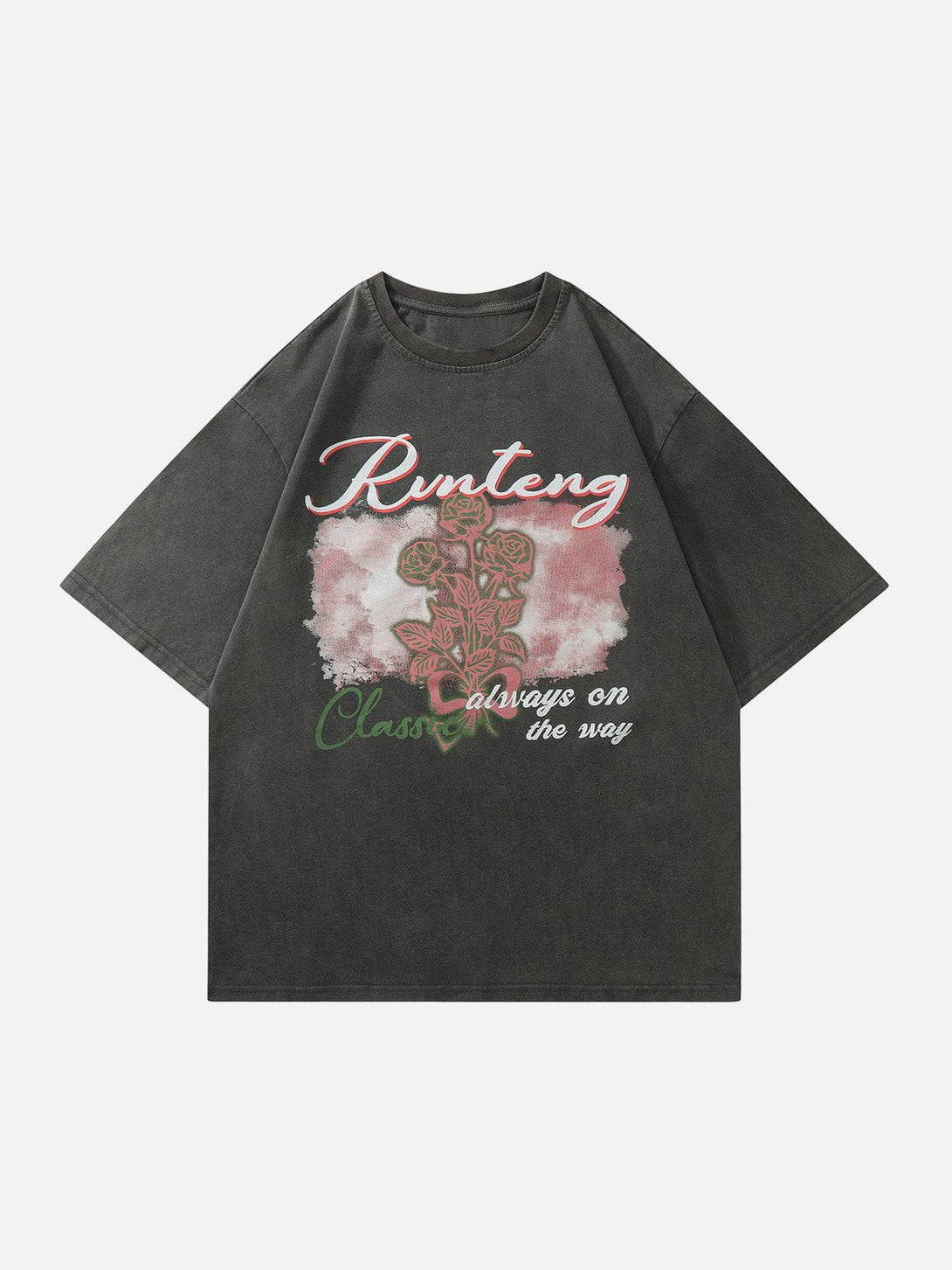 AlanBalen® - Washed Rose Print Tee AlanBalen