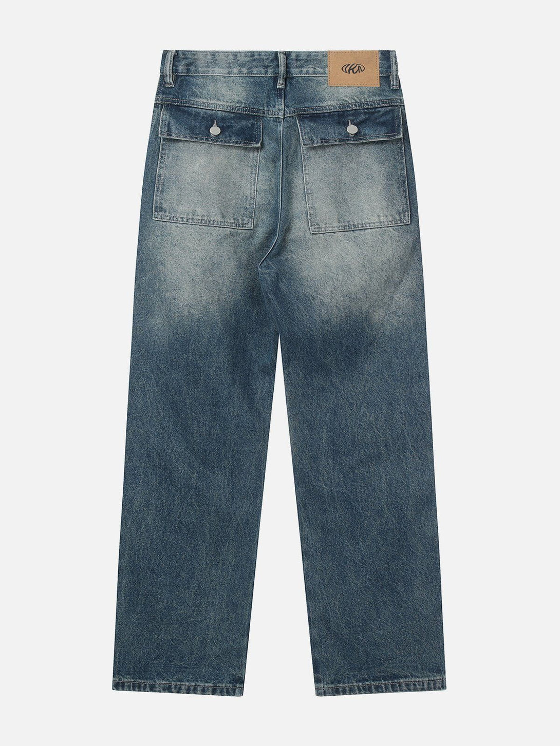 AlanBalen® - Water-washed Pleats Jeans AlanBalen