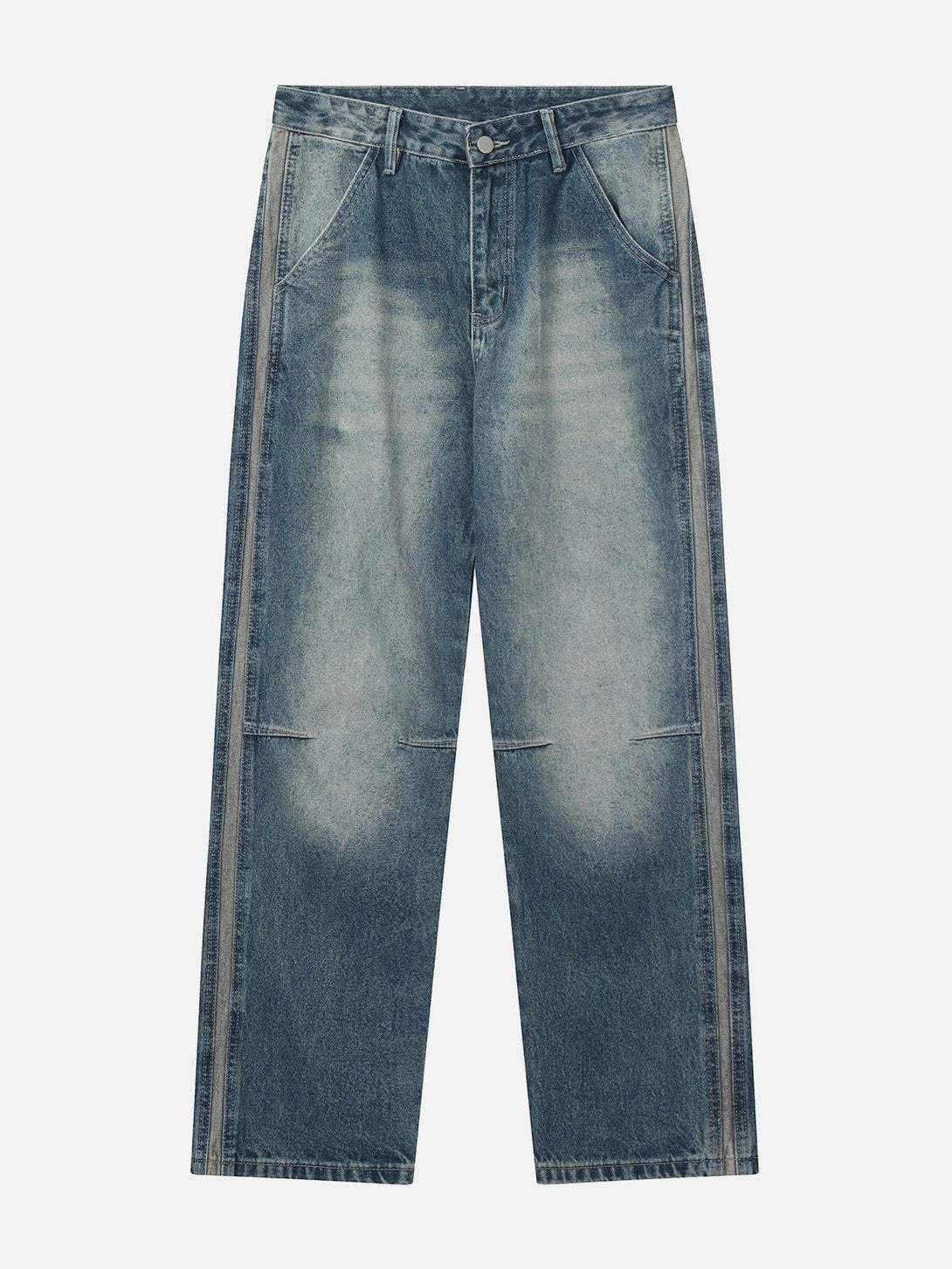 AlanBalen® - Water-washed Pleats Jeans AlanBalen