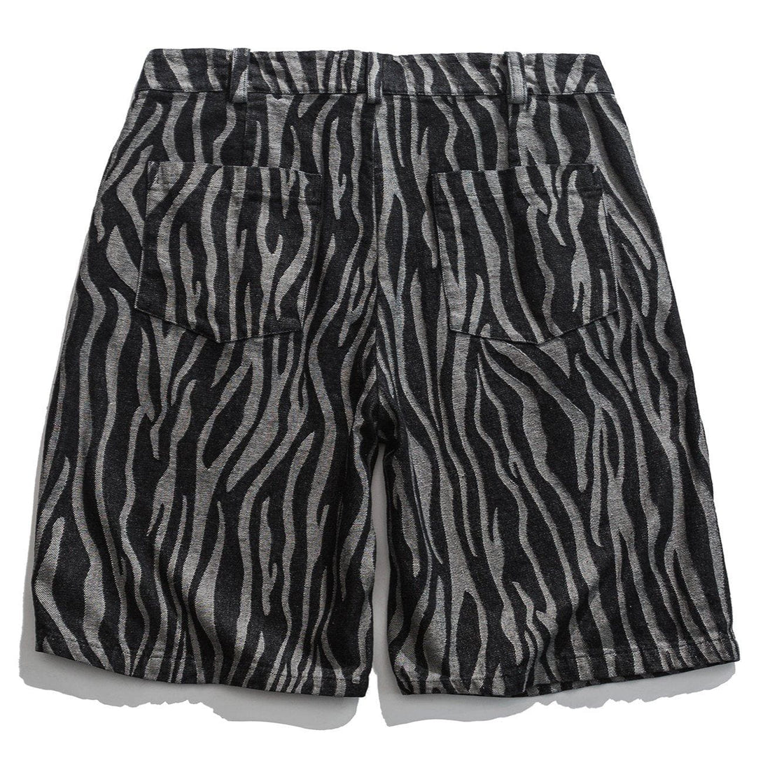 AlanBalen® - Zebra Drawstring Shorts AlanBalen