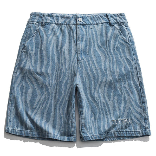 AlanBalen® - Zebra Drawstring Shorts AlanBalen