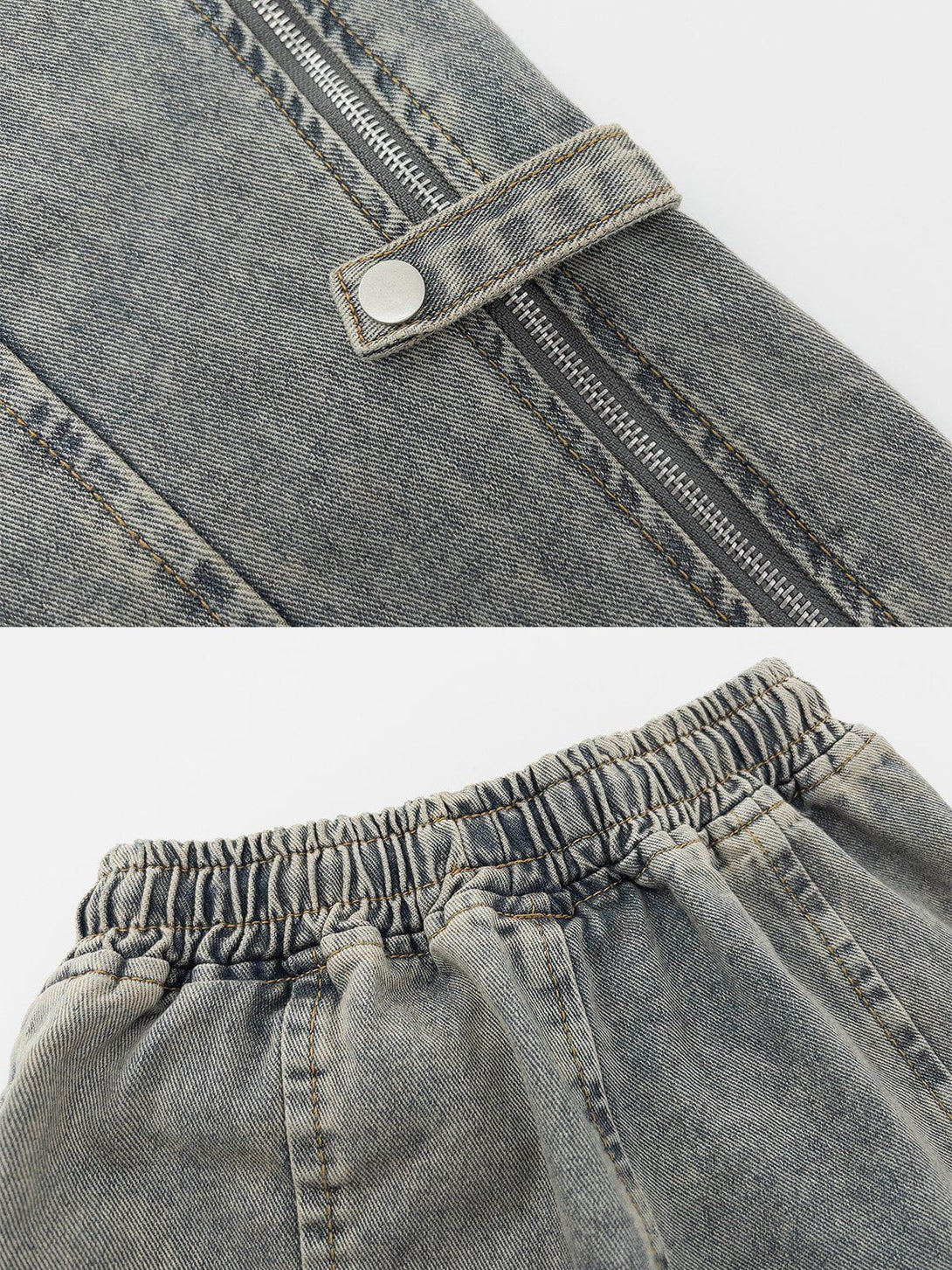 AlanBalen® - Zip Up Button Jeans AlanBalen
