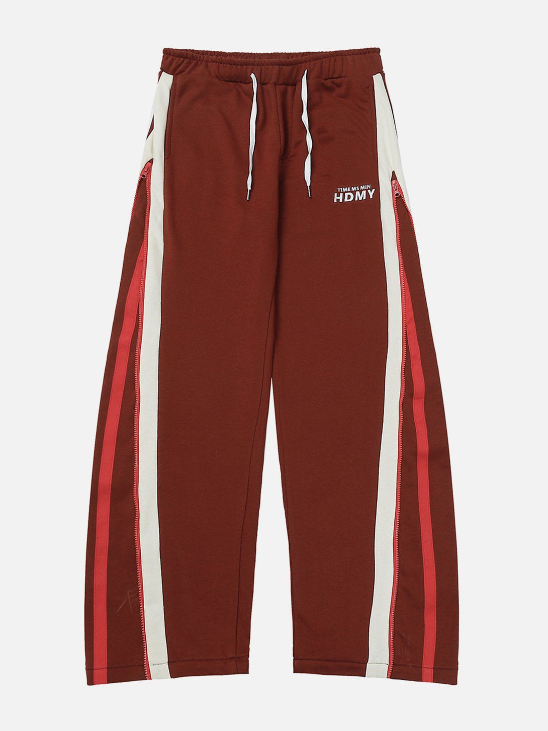 AlanBalen® - Zipper Panel Striped Sweatpants AlanBalen