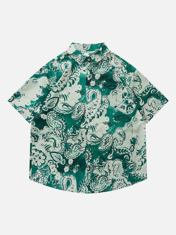 AlanBalen® - Bandana All-over Print Short Sleeve Shirts AlanBalen