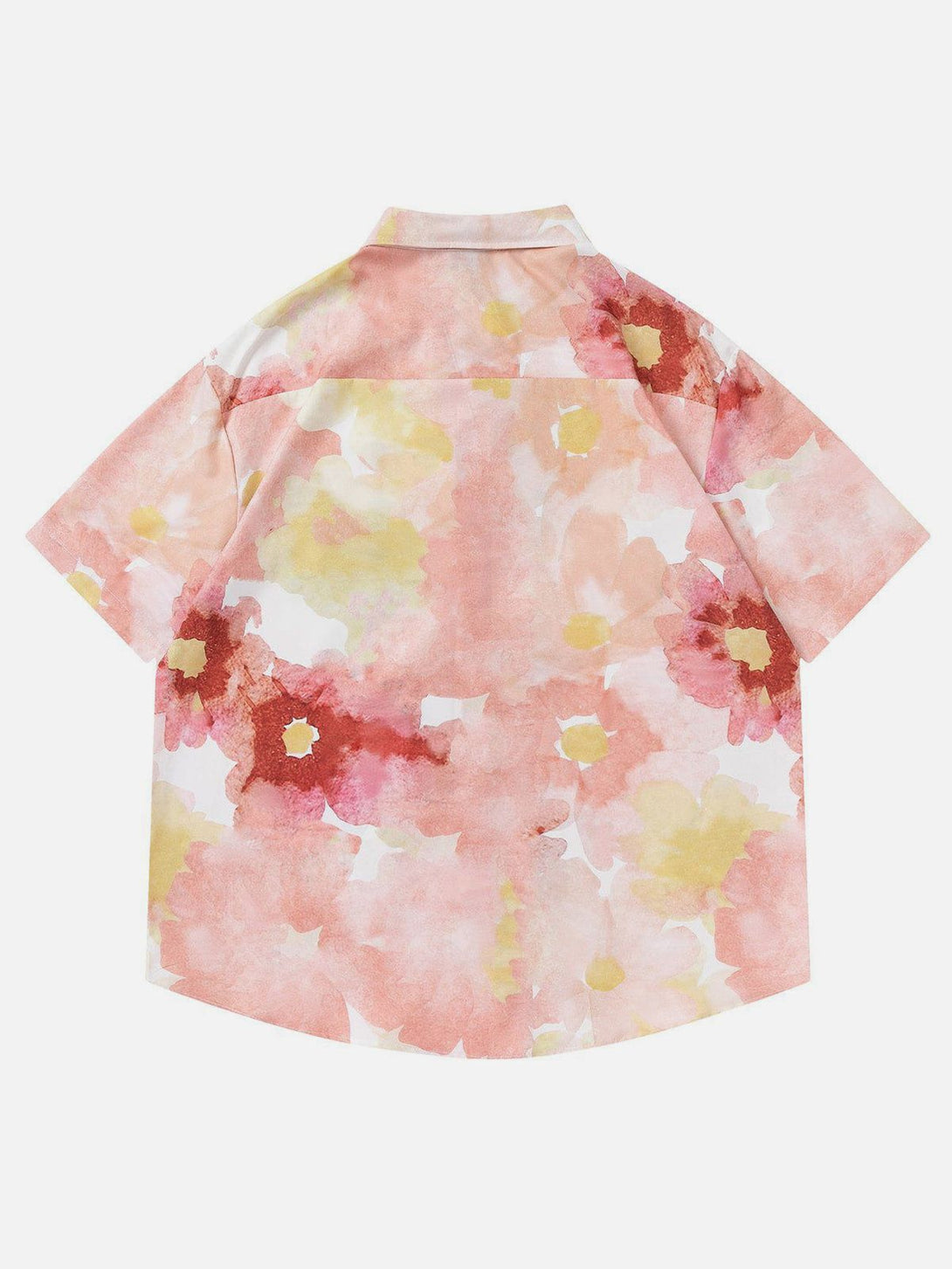 AlanBalen® - Blooming Flowers Graphic Short Sleeve Shirt AlanBalen