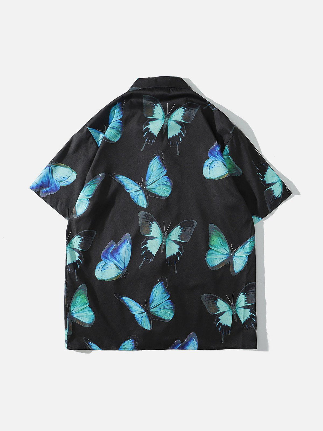 AlanBalen® - Butterfly Print Short Sleeve Shirt AlanBalen