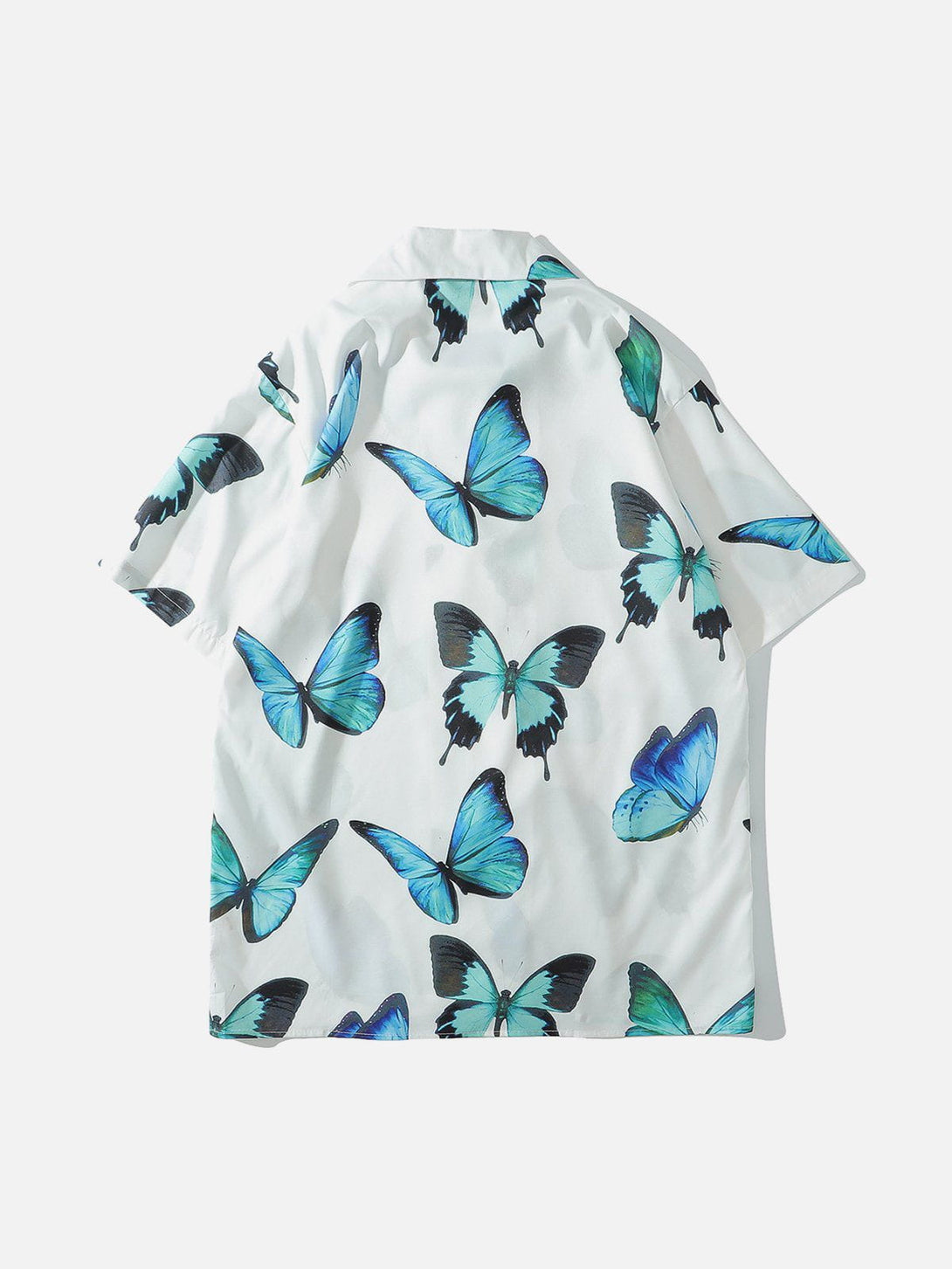 AlanBalen® - Butterfly Print Short Sleeve Shirt AlanBalen