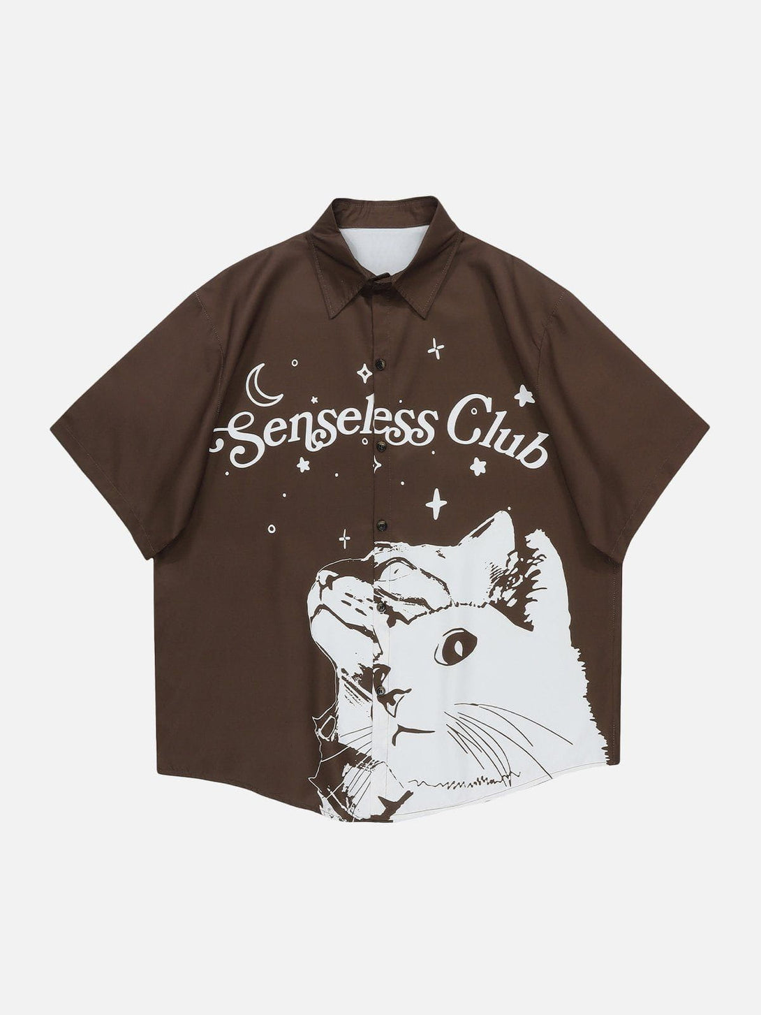 AlanBalen® - Cat Graphic Short Sleeve Shirt AlanBalen