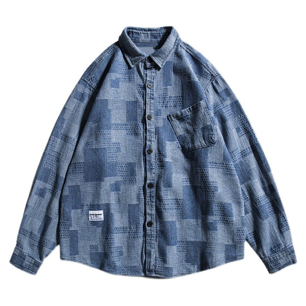 AlanBalen® - Check Print Long Sleeve Shirt AlanBalen