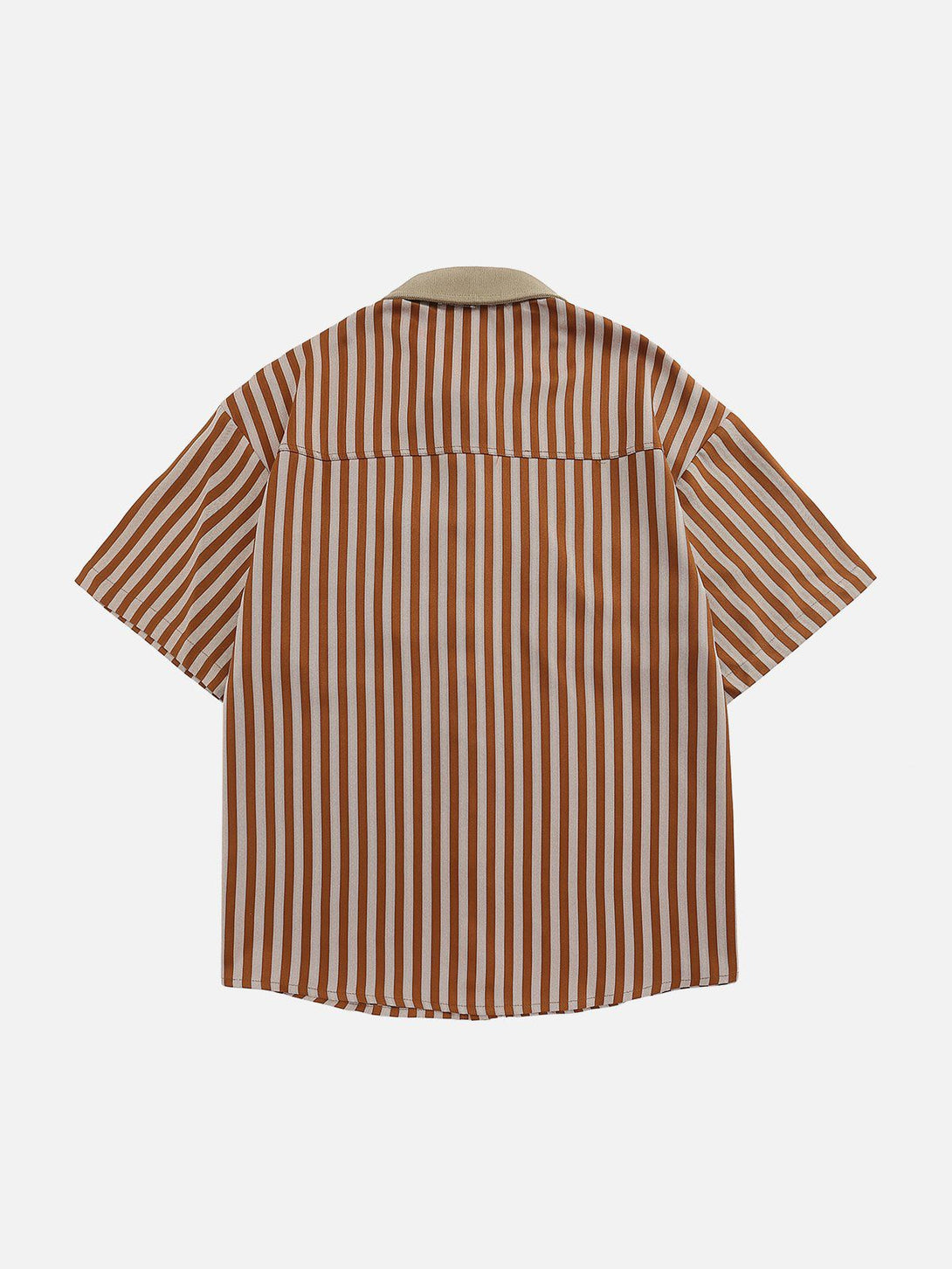 AlanBalen® - Clashing Stripes Short Sleeve Shirts AlanBalen