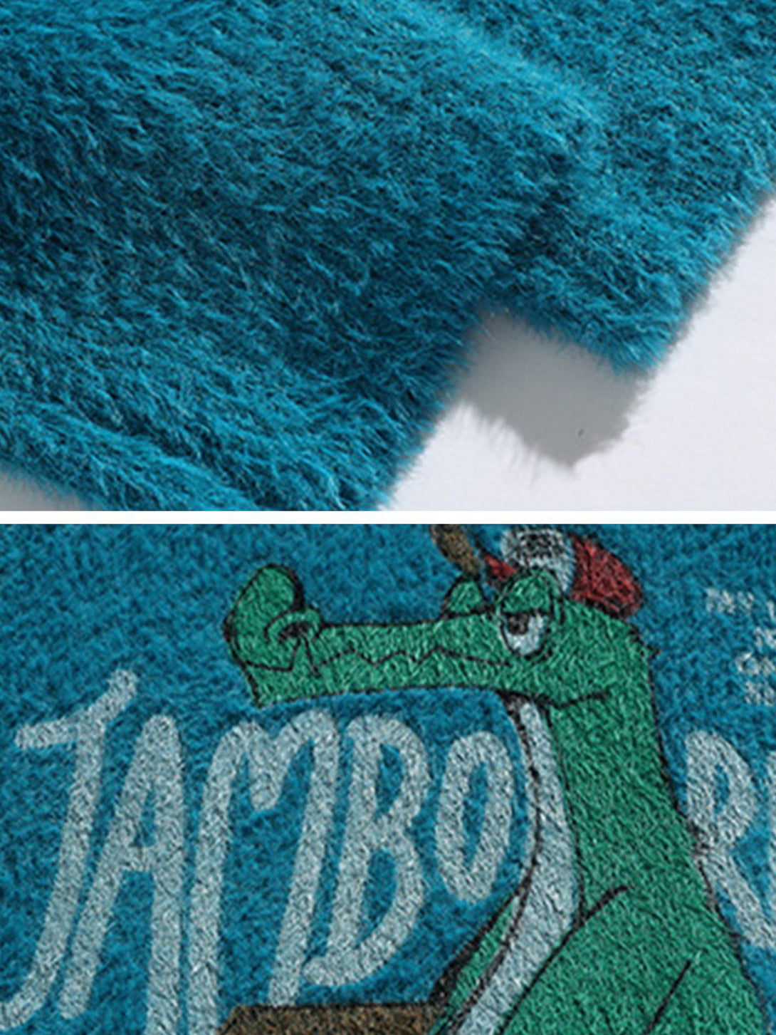AlanBalen® - Crocodile Printing Knitting Sweater AlanBalen