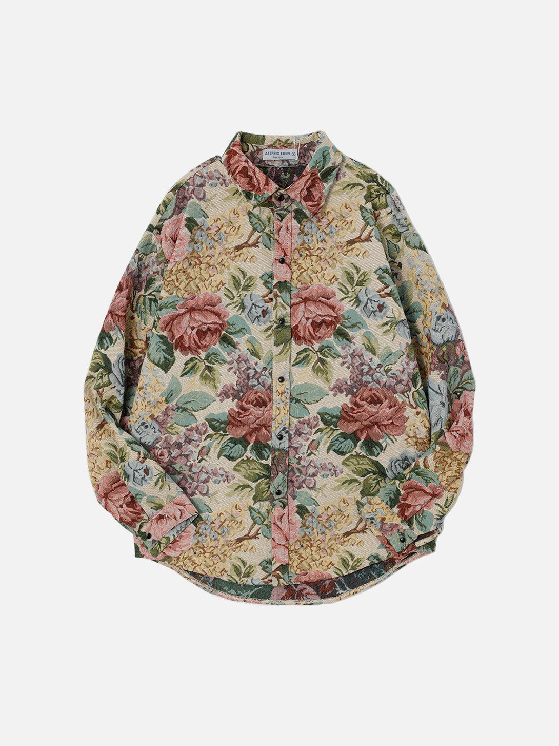 AlanBalen® - Floral Embroidered Long-Sleeved Shirt AlanBalen