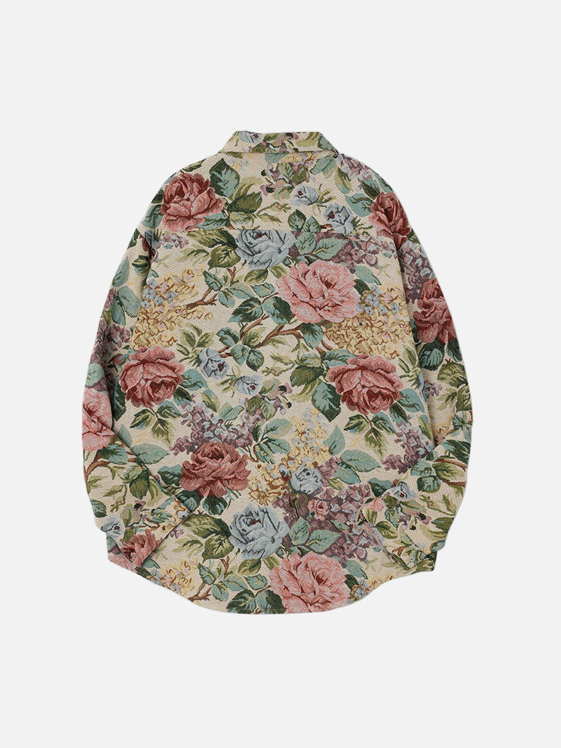 AlanBalen® - Floral Embroidered Long-Sleeved Shirt AlanBalen