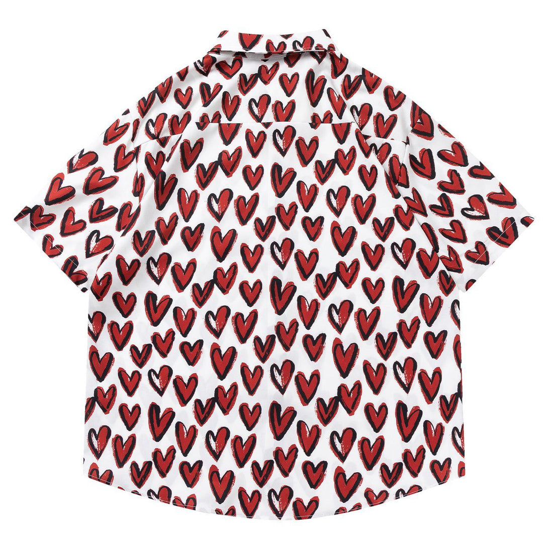 AlanBalen® - Full Of Love Graphic Short Sleeve Shirt AlanBalen