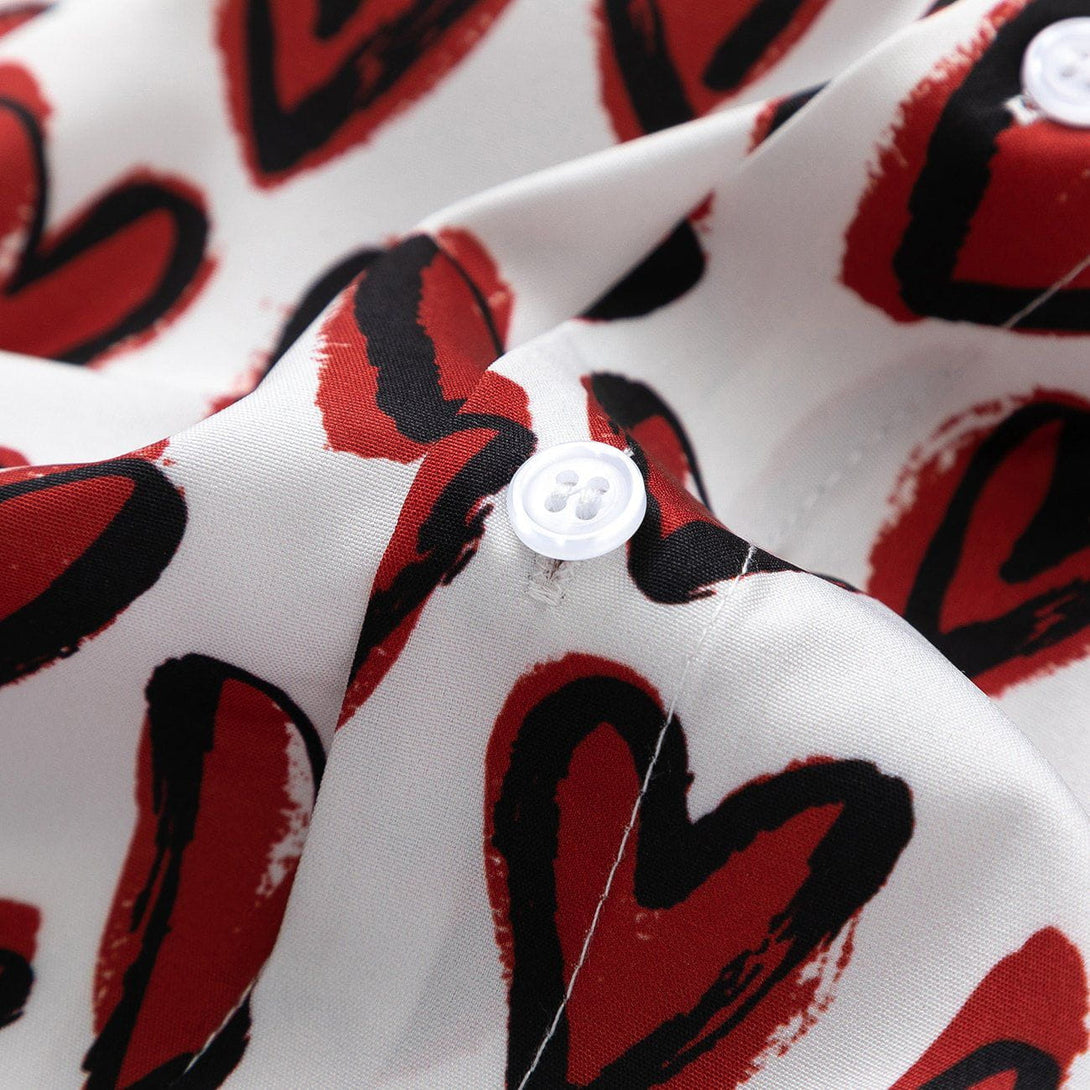 AlanBalen® - Full Of Love Graphic Short Sleeve Shirt AlanBalen