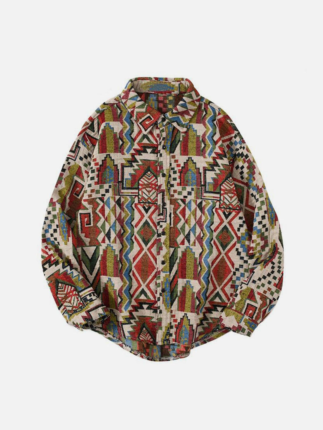 AlanBalen® - "Geometric"  Long Sleeve Shirt AlanBalen